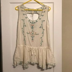 Free people embroidered top